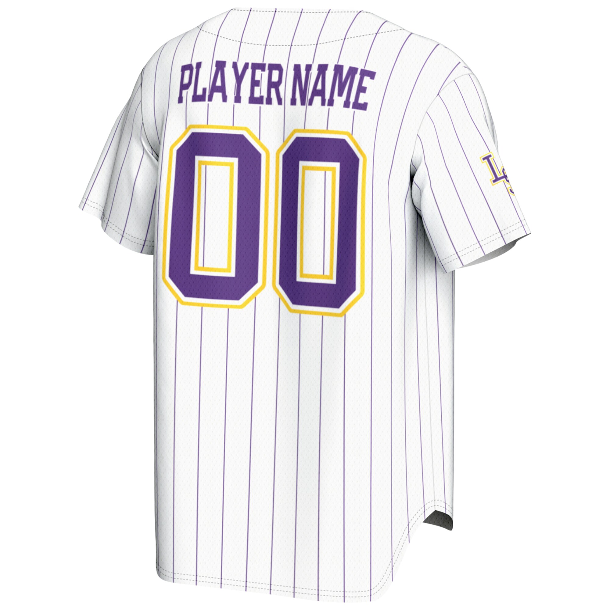 [NJP] LSU Tigers GameDay Greats NIL Pick-A-Player Lightweight Baseball Jersey - White
