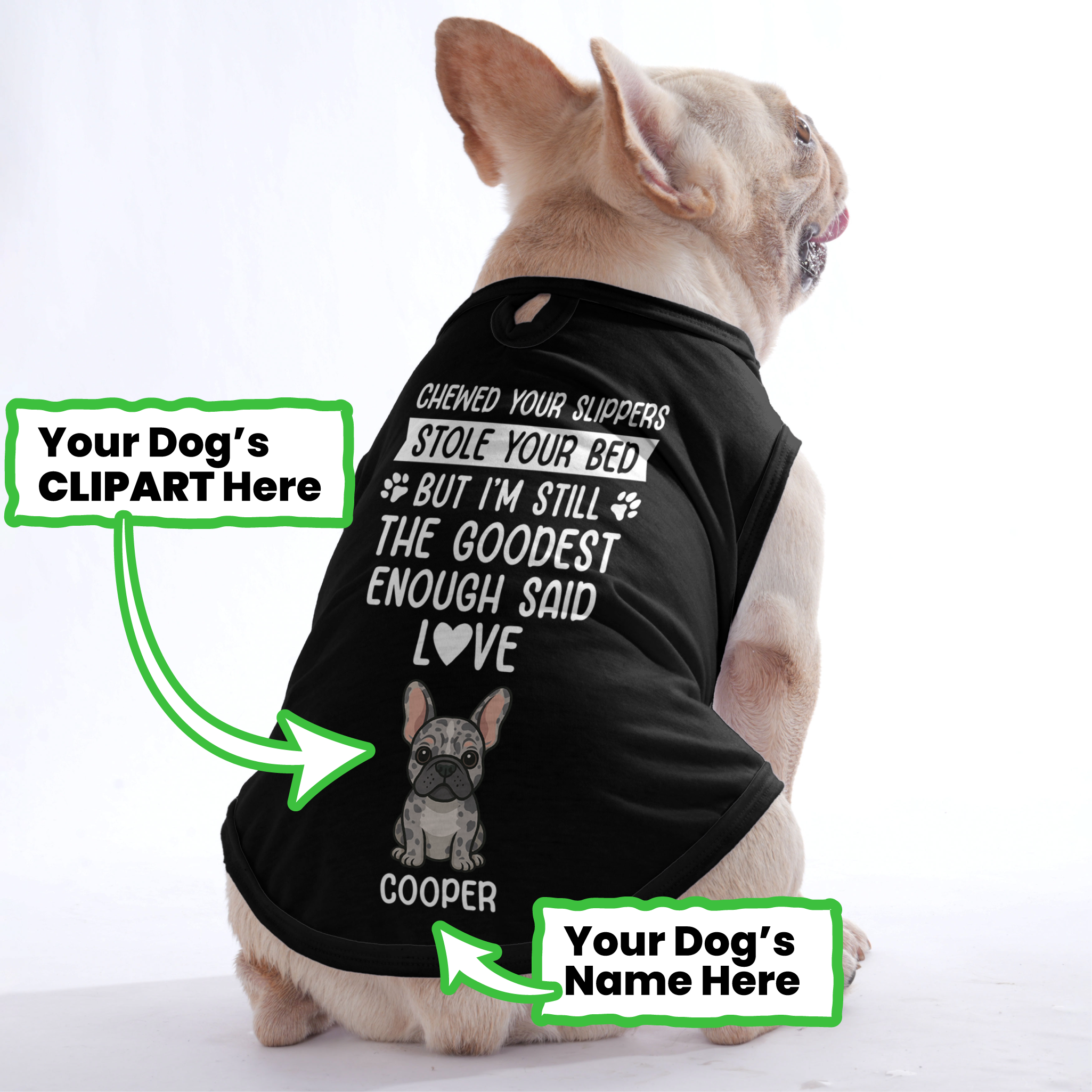 Everyday Chewed Your Slippers - Personalized Frenchie Shirt | Custom ...