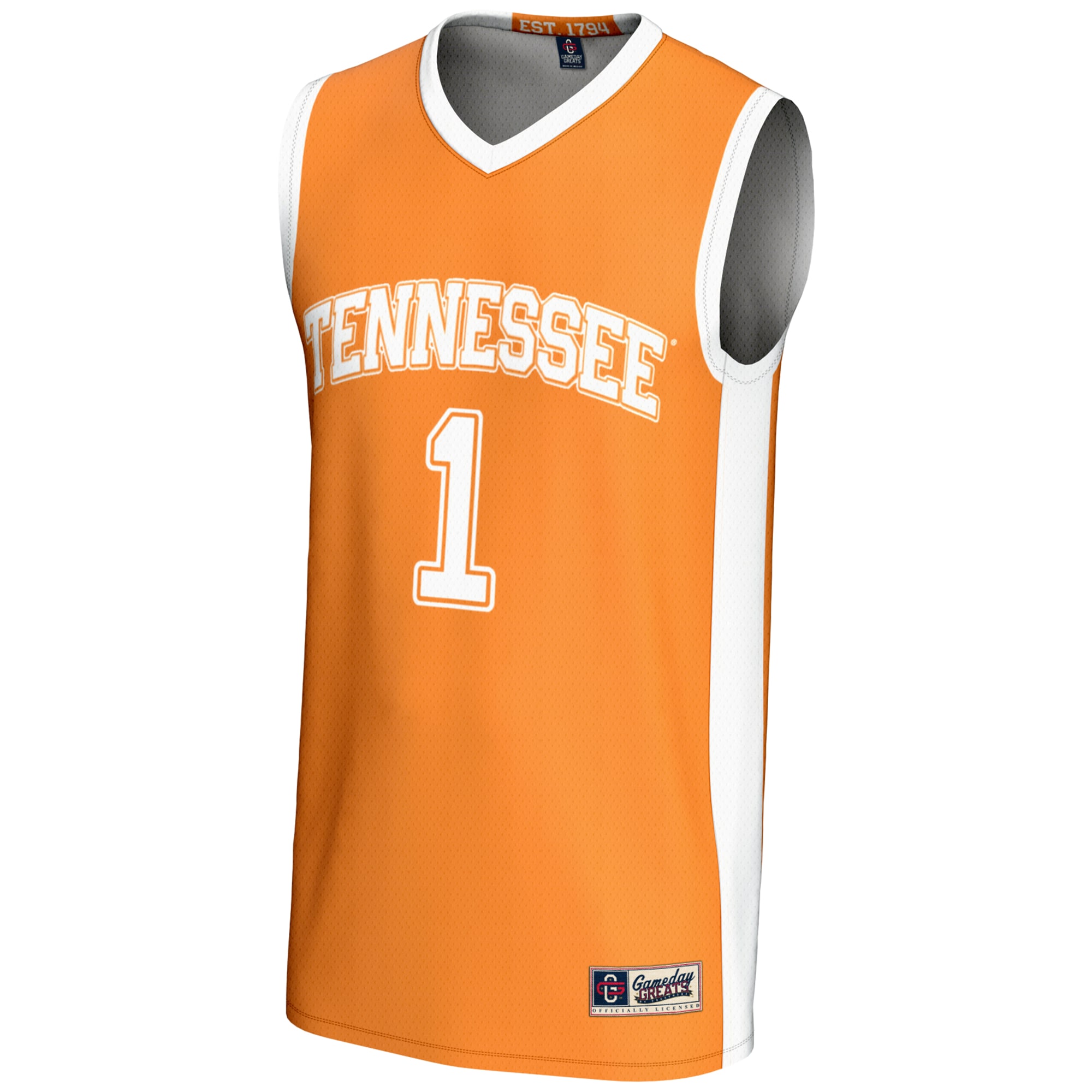 [DDG] Tennessee Volunteers GameDay Greats Unisex Lightweight Basketball Jersey - Tennessee Orange