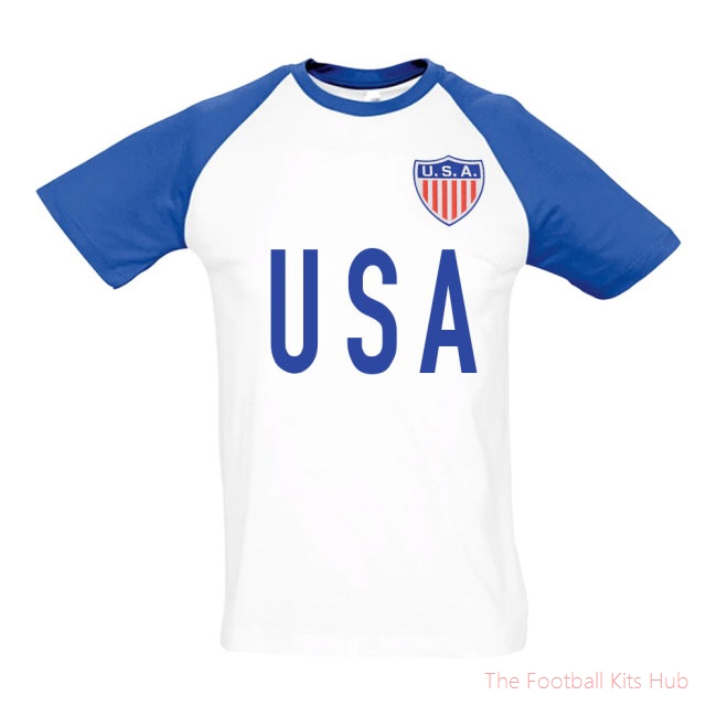 USA National Team Contrast Text Tee (White)