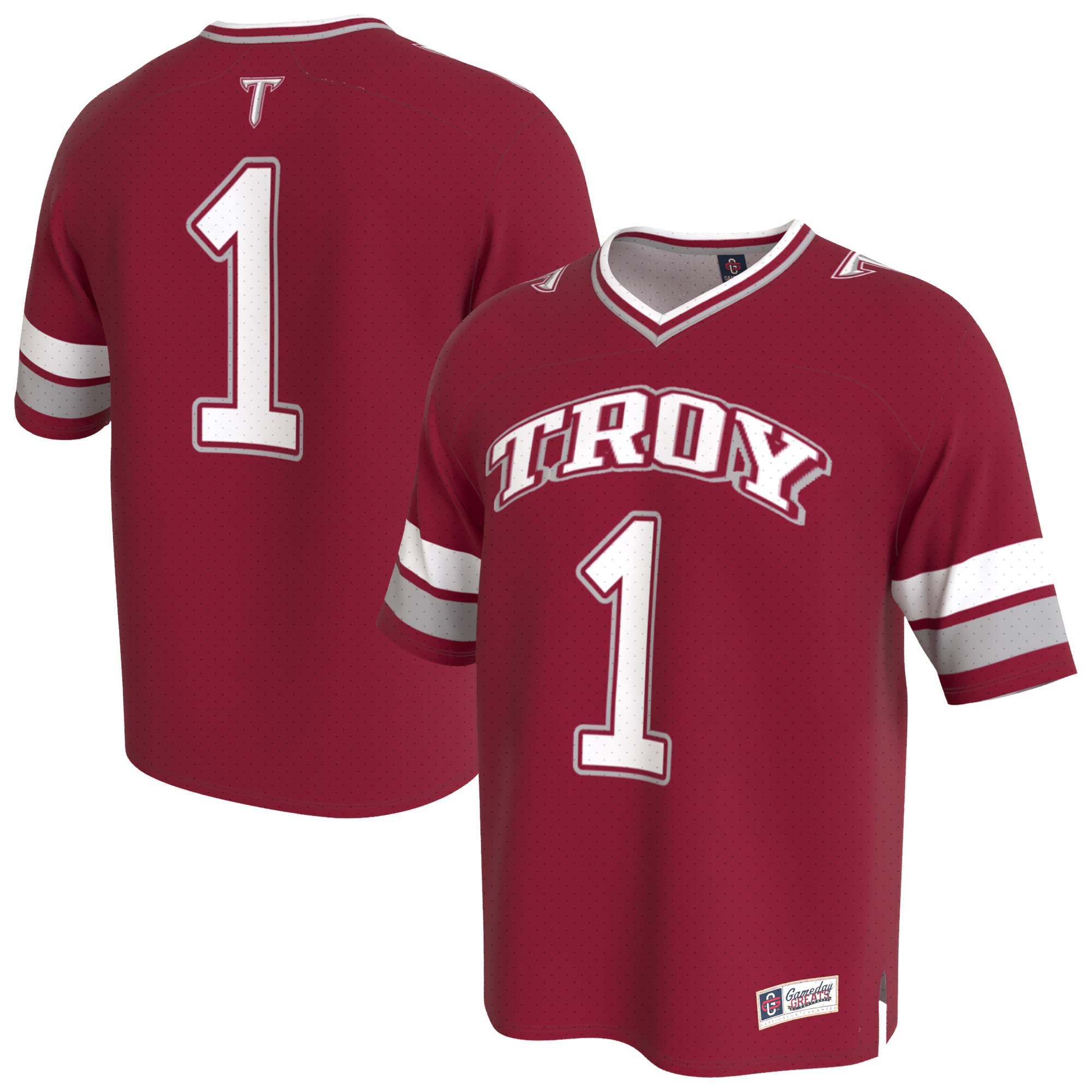 Troy University Trojans GameDay Greats Unisex Lightweight Collegiate Football Fashion 26/27 Football Jersey - Cardinal