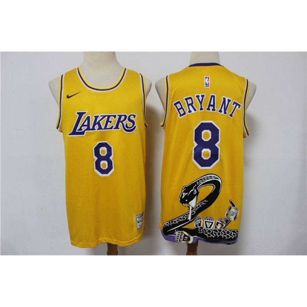 8 Los Angeles Lakers Jersey Yellow - - NBA Collection