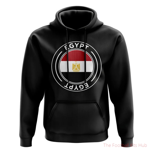 Men Egypt Football Badge Hoodie (Black)