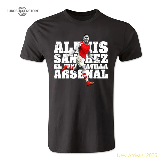 Arsenal T-Shirt Fan Version For Adults (Black) Football Shirt