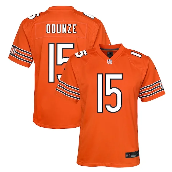 None Rome Odunze Game Jersey - Orange | NFL Player Jersey | NFL Footba