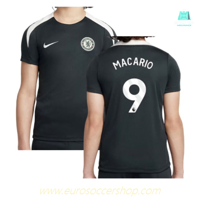 2025-2026 Chelsea Strike Training Shirt (Green) - Kids (Macario 9)