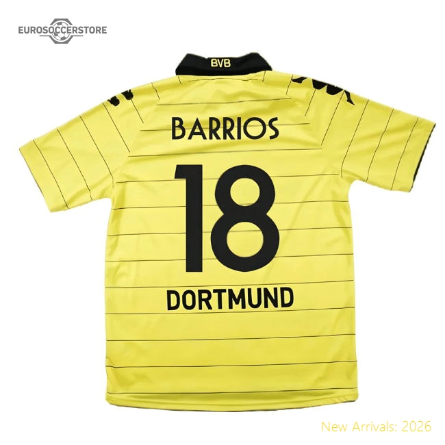 Authentic Borussia Dortmund 2010-11 Home Shirt ((Excellent) M) (Barrios