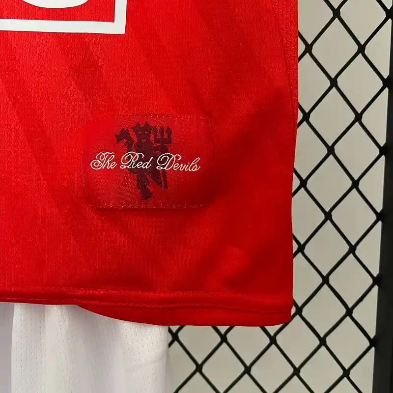 2007-2008 Kids Manchester United Jersey retro kit