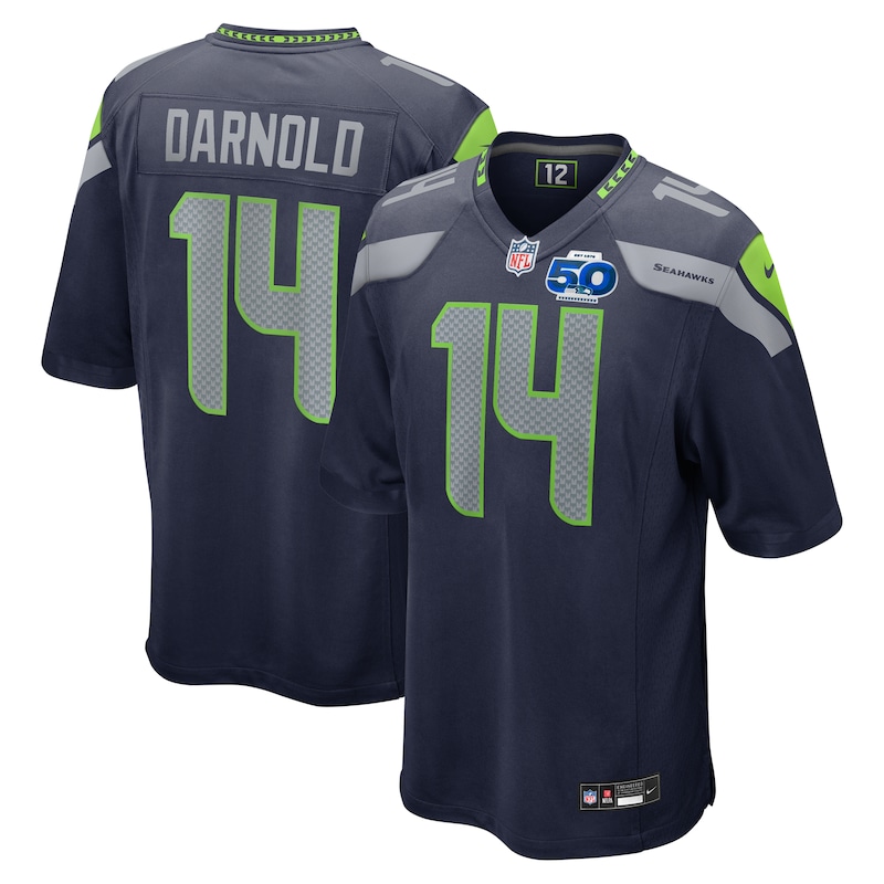 None Sam Darnold Seattle Seahawks Iconic Replica Jersey Football Appar