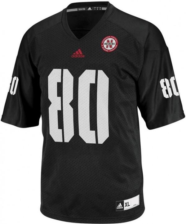 Men Top Program #80 Black Men Black Game-day Ready Jersey