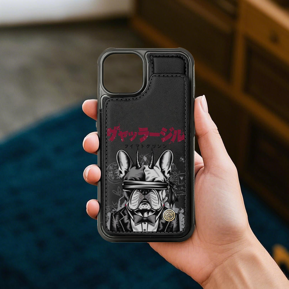 French Bulldog Jax Leather Wallet Case For For Iphone & Samsung Durable Dog Item