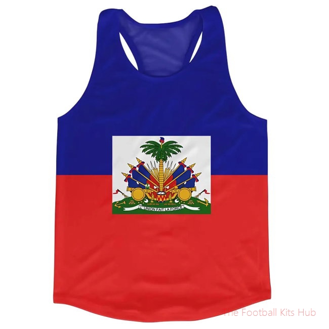 Men Haiti Flag Running Vest