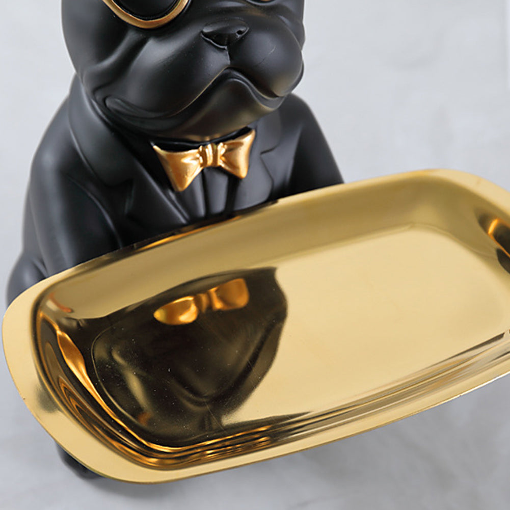 Culture-Inspired Decorella™ - French Bulldog Statue Storage Tray for ...