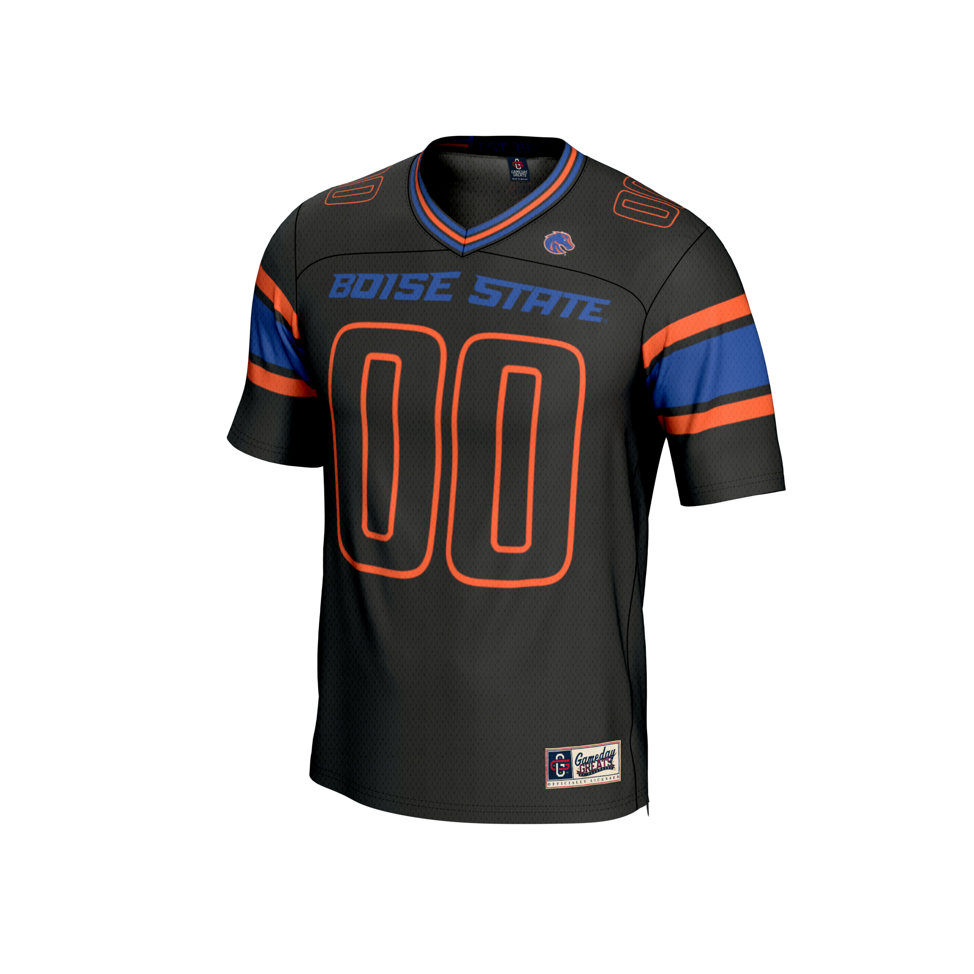 [NJP] Boise State Broncos GameDay Greats Unisex NIL Pick-A-Player Lightweight Collegiate Football Fashion Jersey - Black