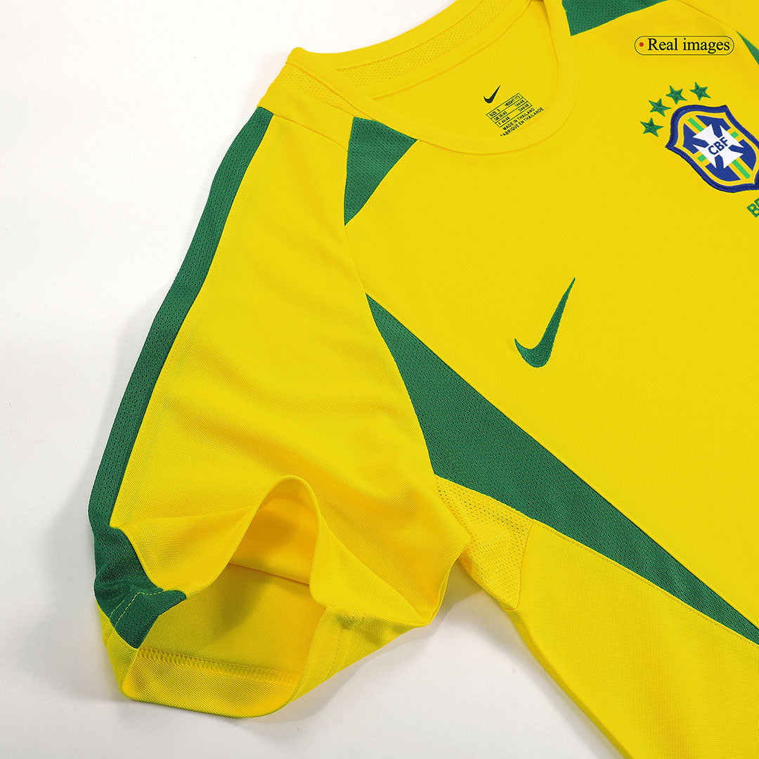 Retro CAFU #2 2002/03 Brazil Home  Soccer Jersey Authentic Kit