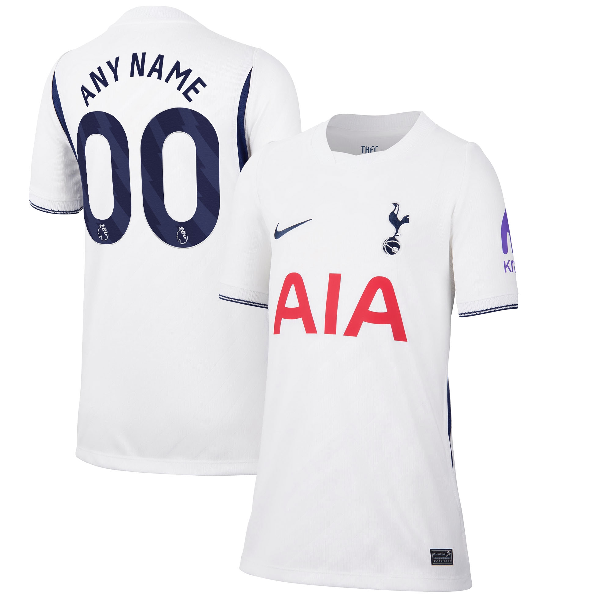 [ESK] Tottenham Hotspur Youth 2026/27 Home Stadium Replica Custom Jersey - White