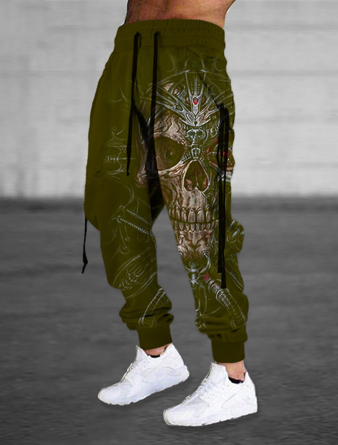 Men's Sweatpants Joggers Trousers Drawstring Side Pockets Elastic