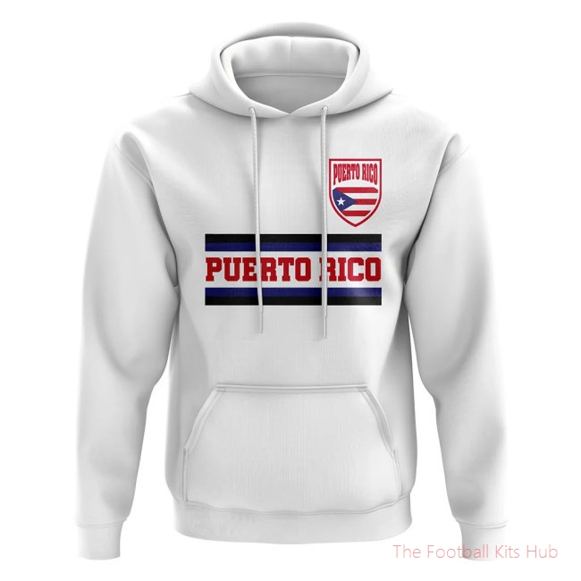 Puerto Rico Core Football Country Hoody (White)