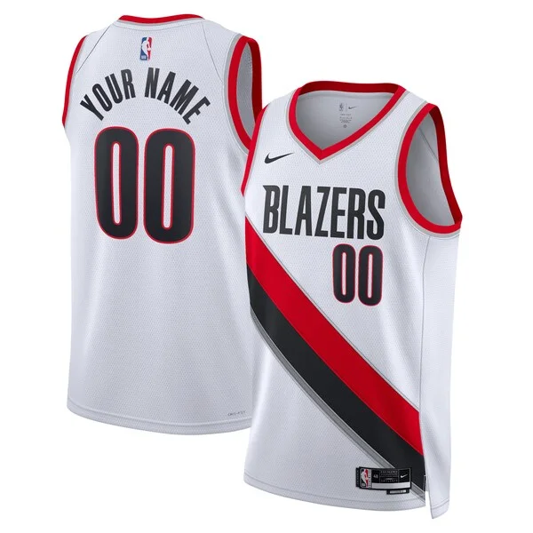 Portland Trail Blazers Nike Unisex Swingman Custom Jersey White - Association Edition