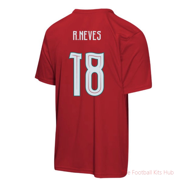 Football Portugal 2026 World Cup T-Shirt (Kids) (R.Neves 18)