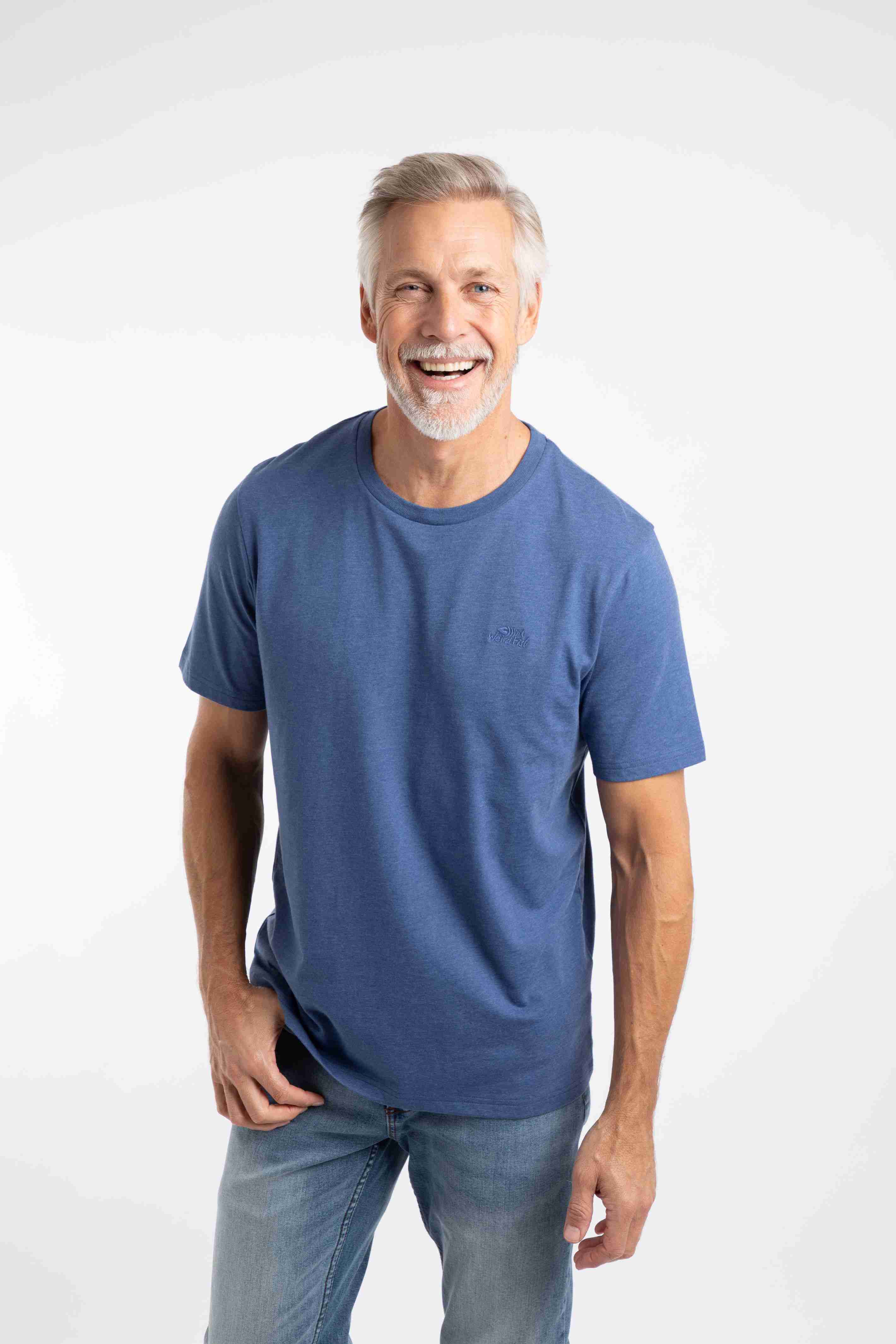 Hooked Branded T-Shirt Faded Blue