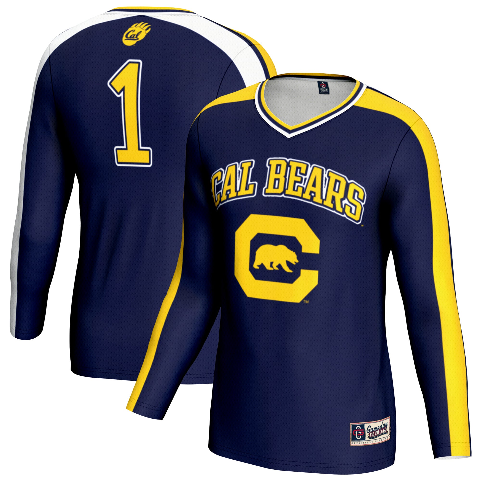 Cal Bears GameDay Greats Youth #1 Lightweight Volleyball Fashion Jersey - Navy