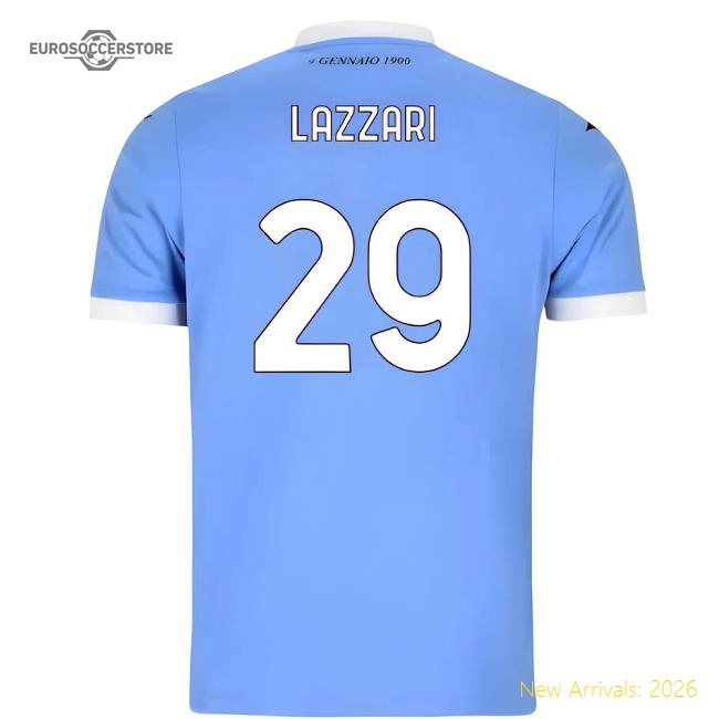 Lazio 2025 Home Jersey Shirt Football Fan Apparel Game Day Football Fan Game Day Apparel