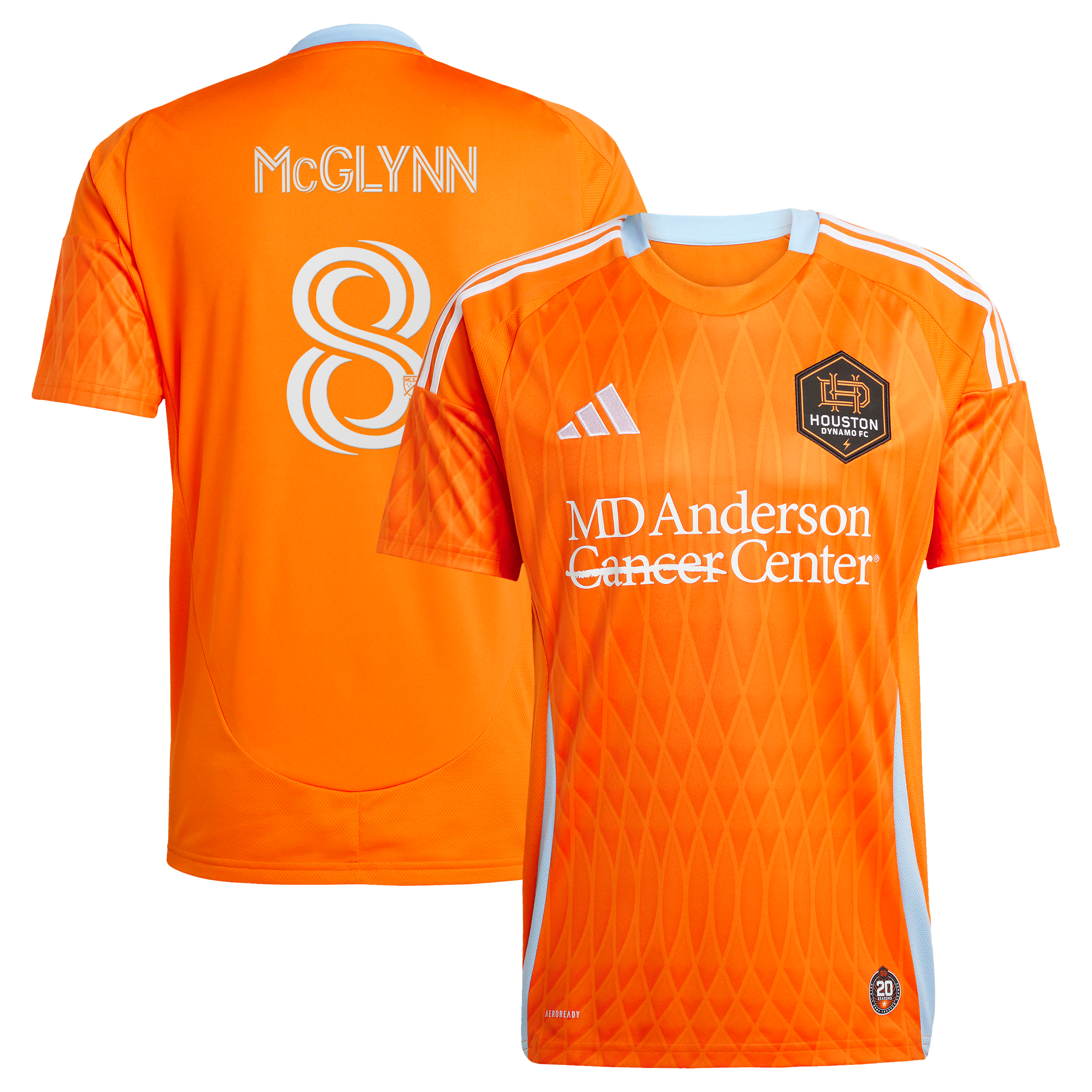[SJH] Jack McGlynn Houston Dynamo FC 2025 Season 20 Replica Jersey - Orange