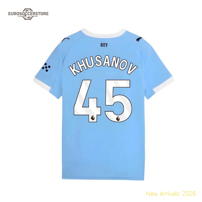 Child-friendly City Kids Jersey Khusanov 2025-2026 Performance Fabric