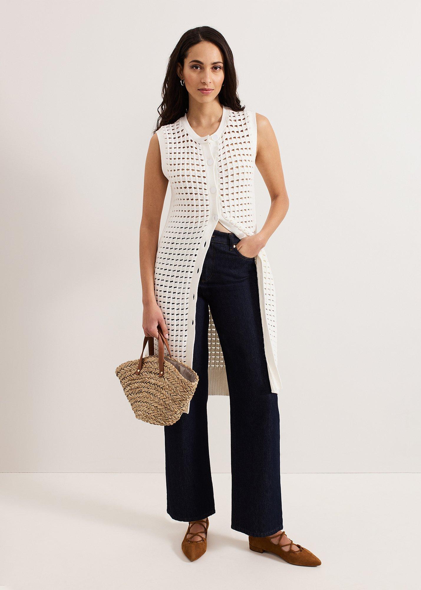 Polly Longline Crochet Cardigan