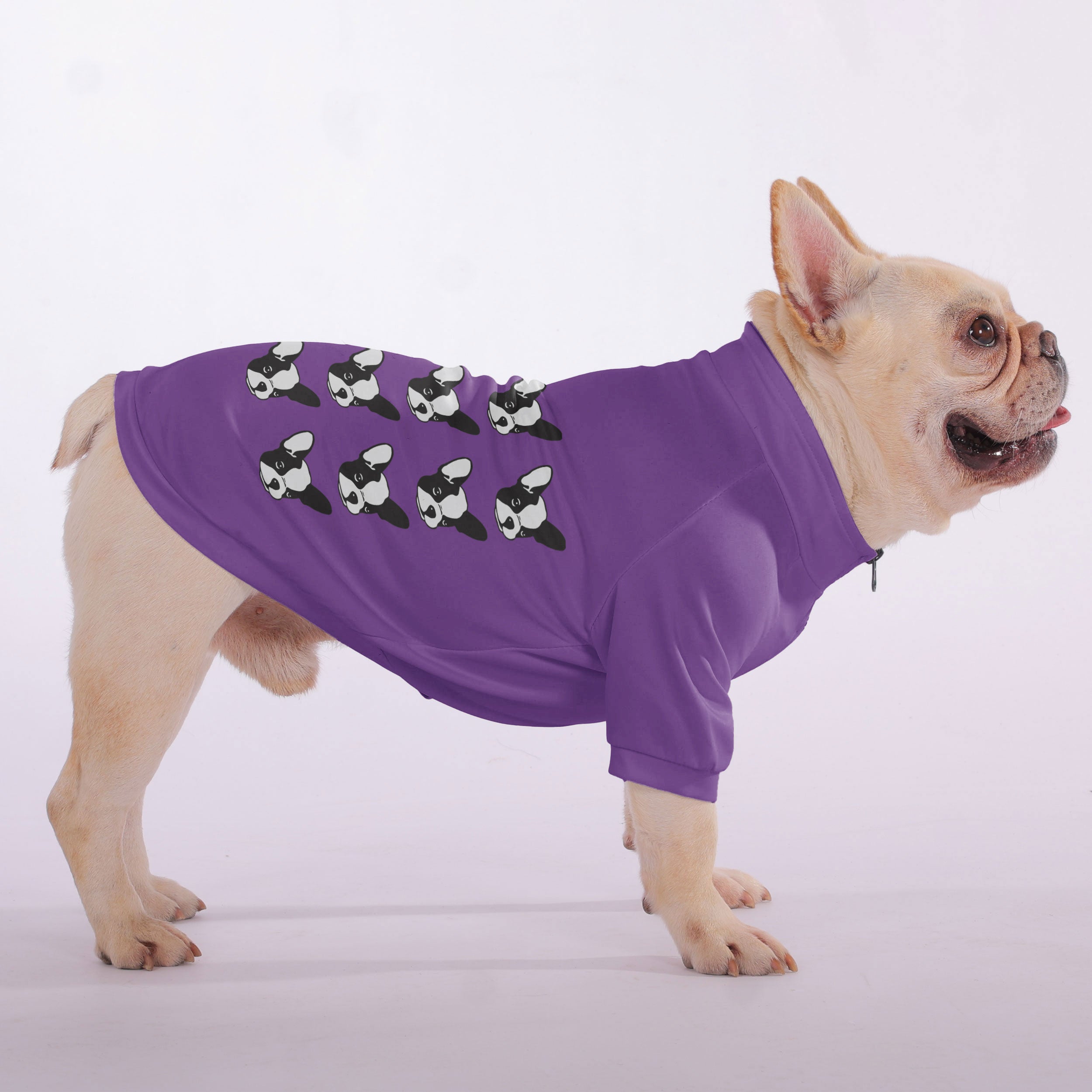 Prince - Snuggly Zip-Up Sweatshirt for French Bulldogs