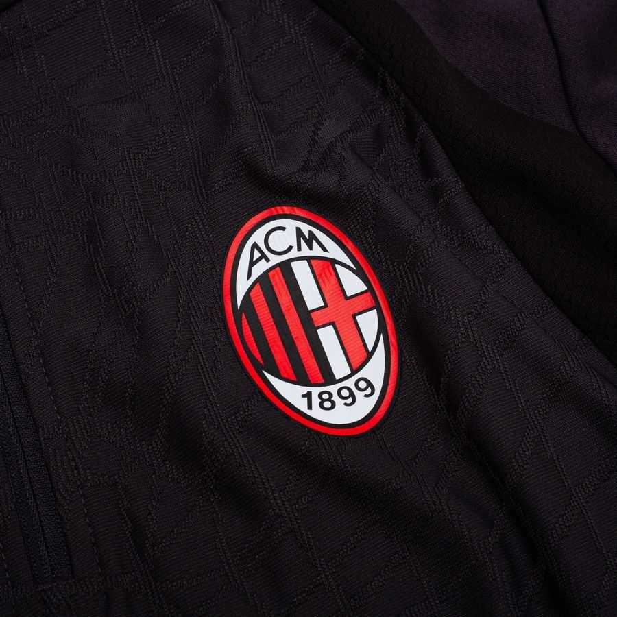 [EFKS] Milan Zip Flat Dark Gray/For All Time Training Red Jersey 1/4