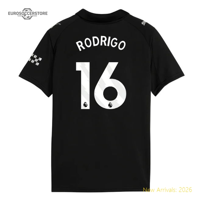 Luxury Away Premier League Team Rodrigo Jersey 2025-2026 Durable