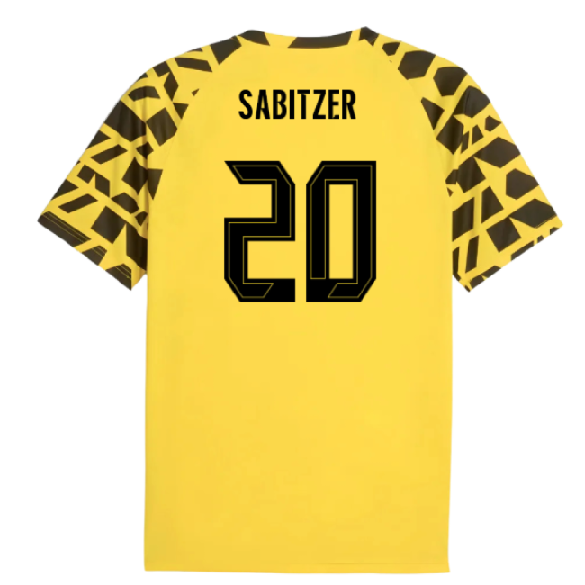 2025-2026 Dortmund Borussia Warm Up Jersey (Yellow) (Sabitzer 20)