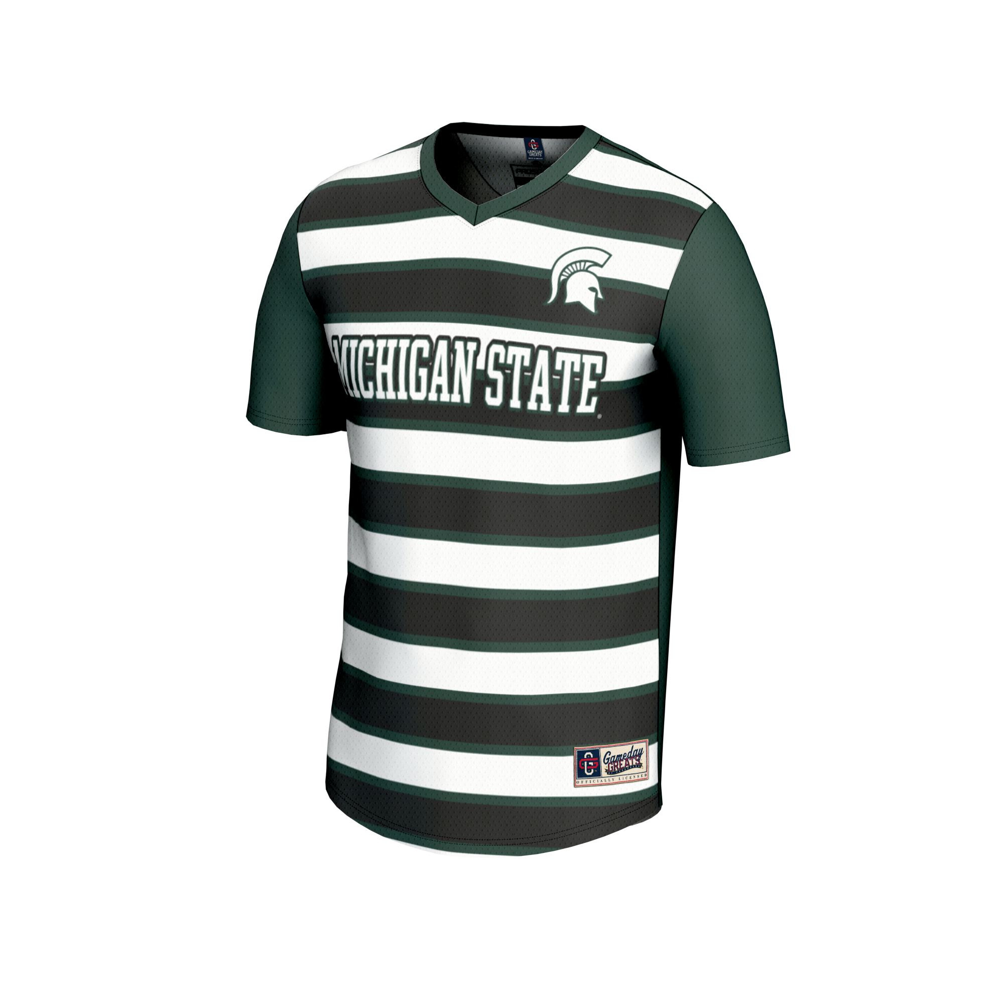 [LK] Michigan State Spartans GameDay Greats Youth Collegiate Men's Soccer NIL Pick-A-Player Fashion Jersey - Green/Black