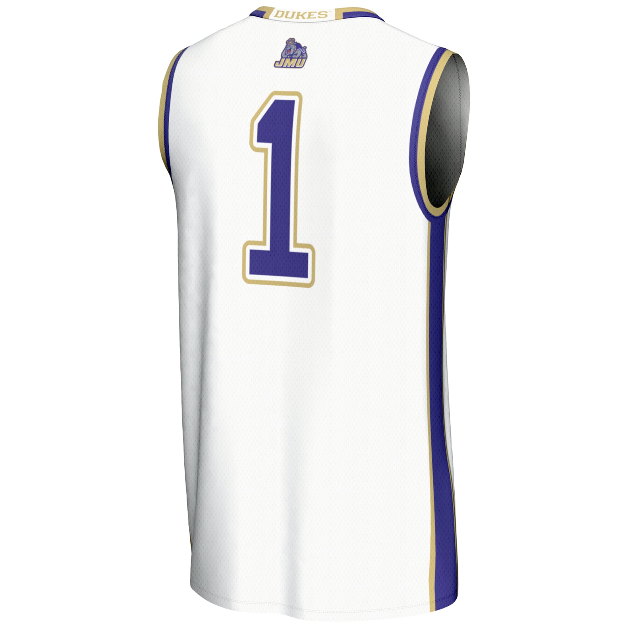 [NJP] James Madison Dukes GameDay Greats Youth Lightweight Basketball Jersey - White