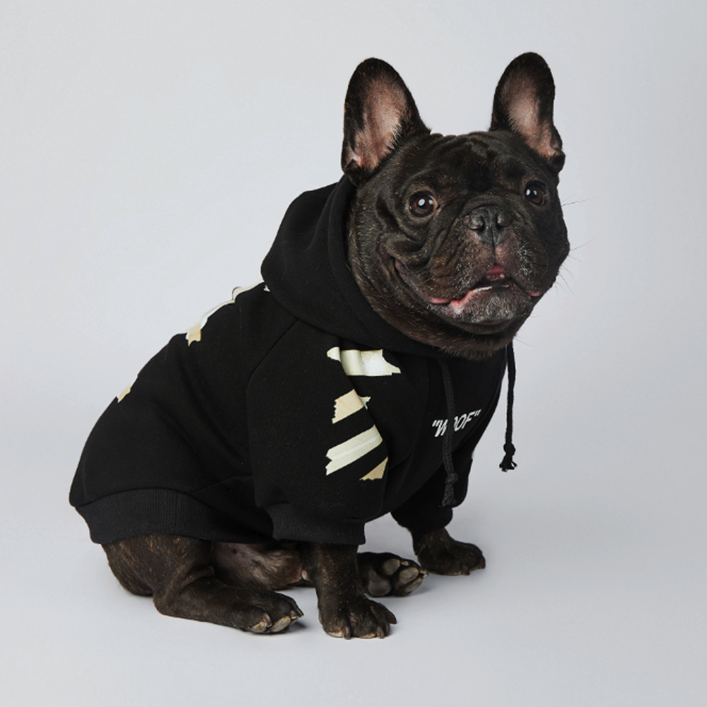 French Bulldog Frenchdot™ French Bulldog Woof Hoodie V1 Durable Dog Item