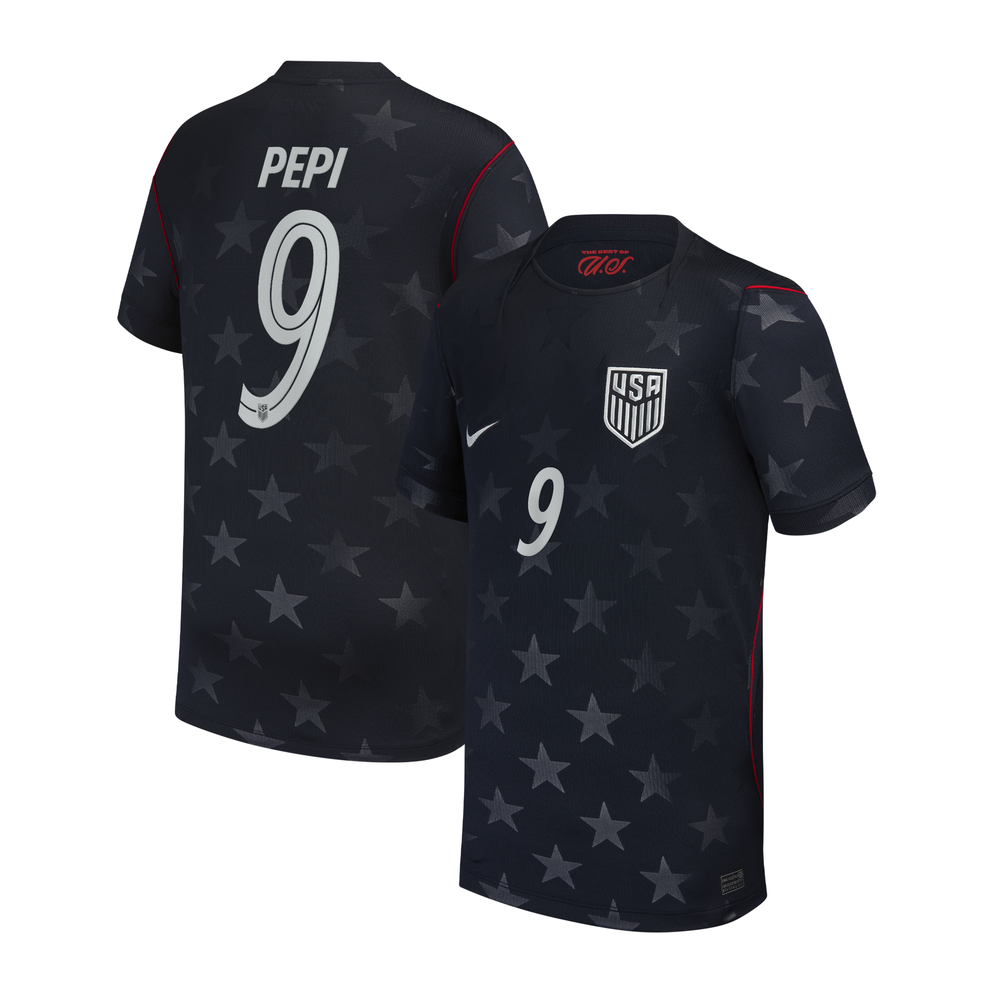 [SJH] Ricardo Pepi USMNT Youth 2026/27 Away Stadium Replica Jersey - Blue