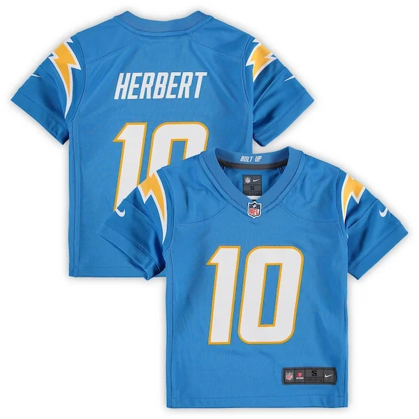 None Justin Herbert Game Jersey - Blue | NFL Player Jersey | NFL Footb