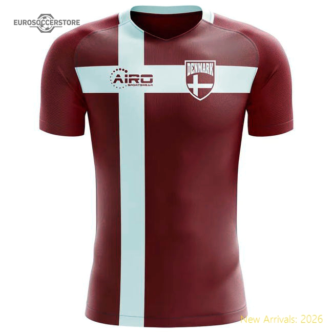 Denmark 2025 Home Jersey Shirt Football Fan Apparel Football Fan Gear