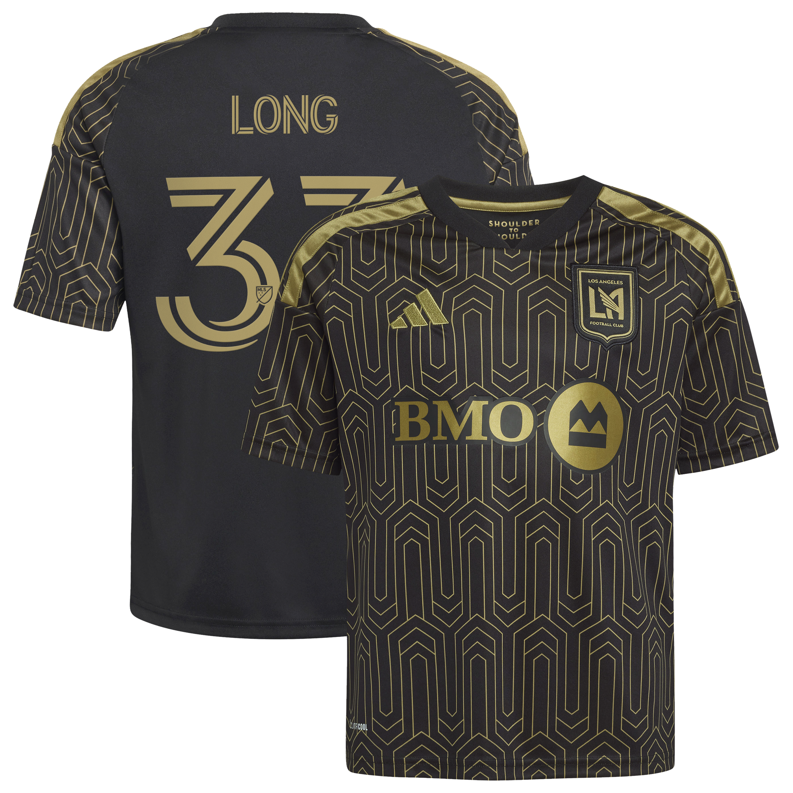 [SJH] Aaron Long LAFC Youth 2026 Primary Kit Replica Jersey - Black