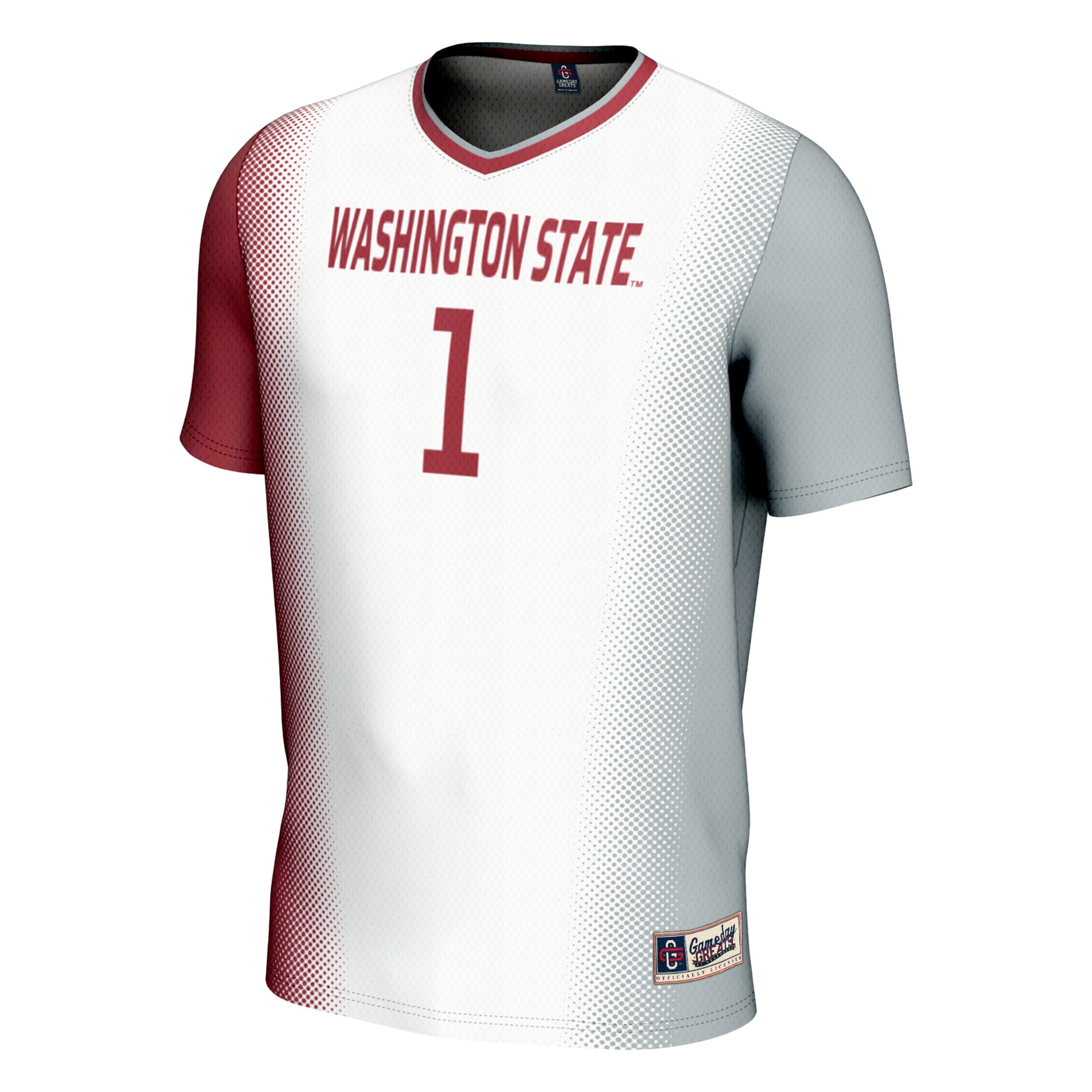 [SJH] Washington State Cougars GameDay Greats Unisex Lightweight Women's Soccer Jersey - White