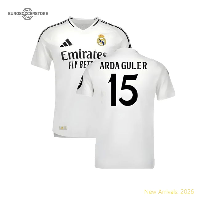 2024-2025 Real Madrid Authentic Home Shirt (Arda Guler 15)