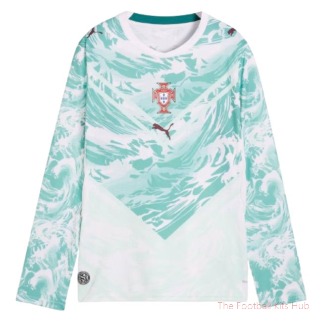 Portugal 2026-2027 Long Sleeve Away Shirt (Kids) (Your Name)