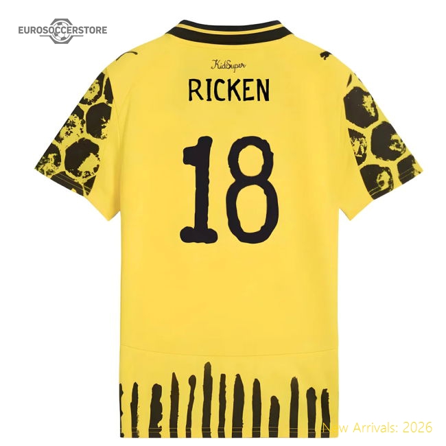 2025-2026 Kidsuper X Borussia Dortmund Cwc Shirt - Kids (ricken 18)