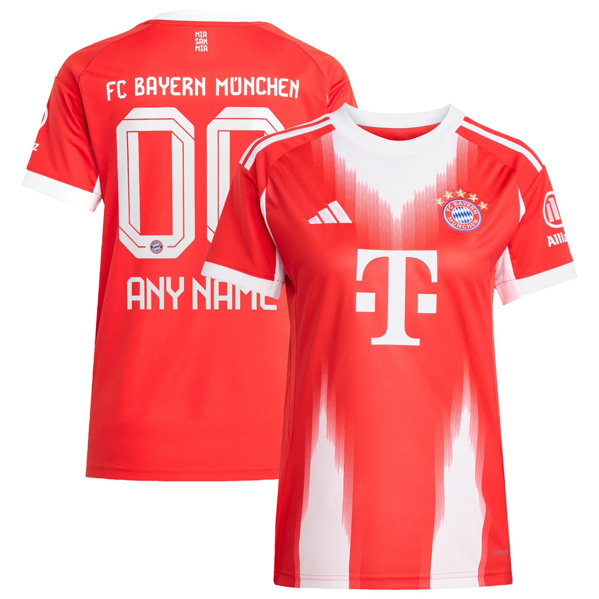 [SJH] Bayern Munich Women's 2025/26 Home Replica Custom Jersey - Red