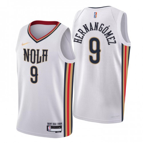 Nike Pelicans White Orleans Pelicans #9 Jersey - NBA Fan Apparel