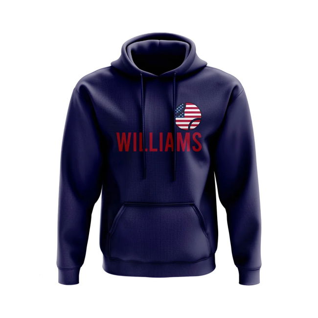Match-Ready Collector'S-Item Serena Williams Usa Name Hoody (Navy)