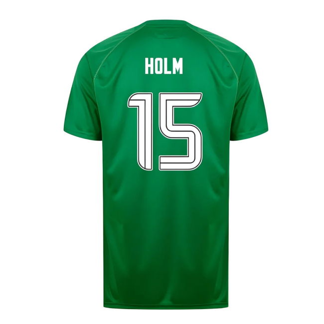 Ultra Comfort Green And White Hoops Holm #15 2024-2025 Season Licen...