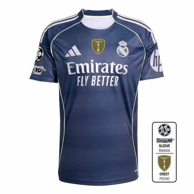 Real Madrid Away Soccer Jersey 2025/26 Authentic Kit